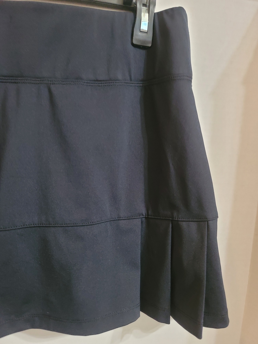 Sigrid Olsen Golf & Tennis Black Pleated Hem Mini Skort Small Shorts W/pockets - Picture 4 of 14